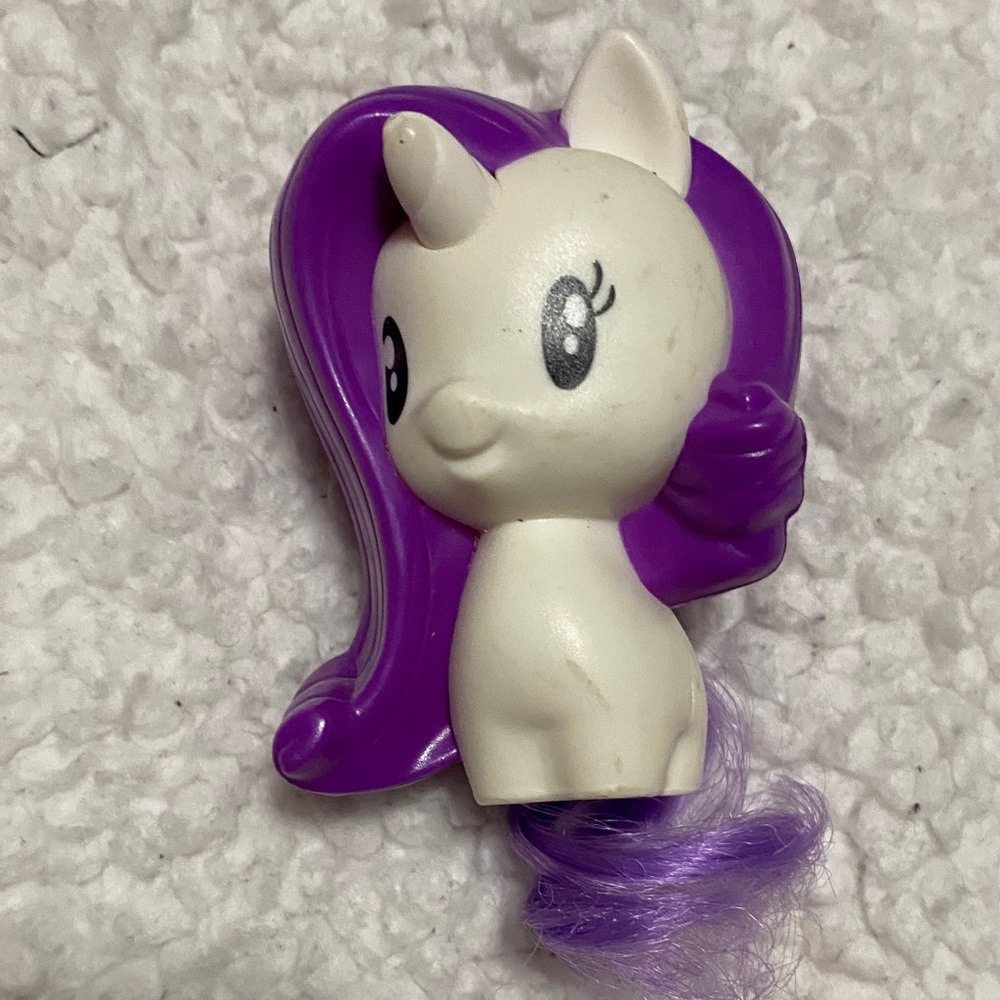 Purple and White Unicorn Toy